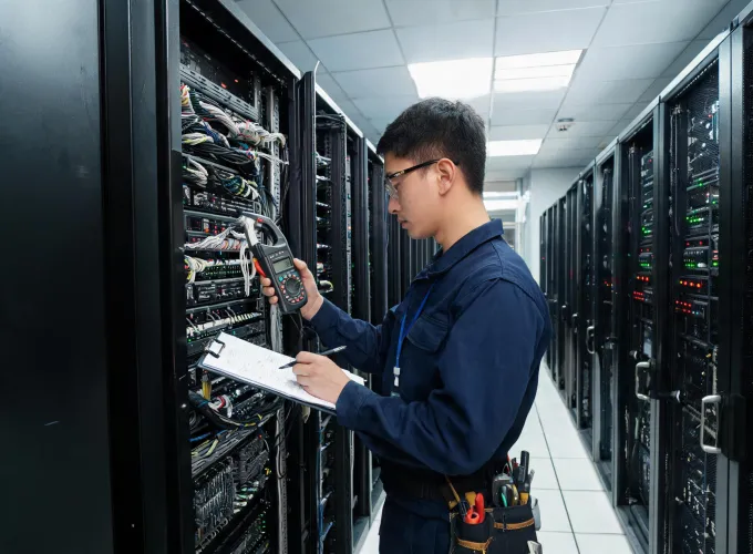 Measured measurement instrument measurement review in a network rack