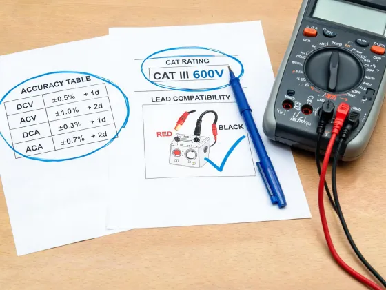 Multimeter specification comparison