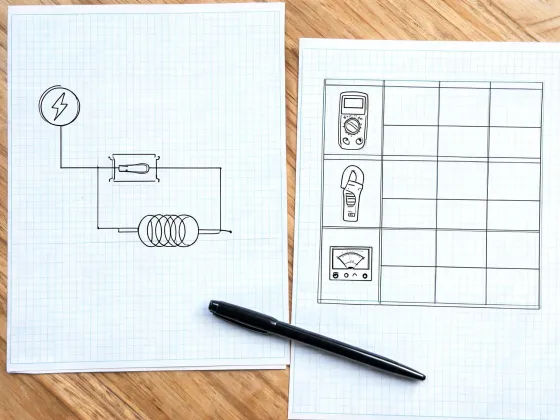 Measurement schedule and single line diagram